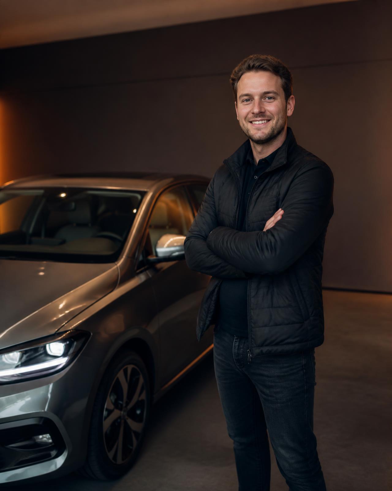 Timo, Eigenaar TMK Automotive, bij een occasion in Bunschoten-Spakenburg